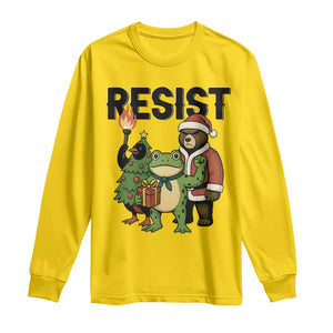 Portland Frog Protest Frogs Together Strong Long Sleeve Shirt Funny Holiday Gift TS12 Daisy Print Your Wear