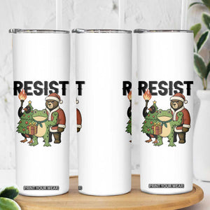 Portland Frog Protest Frogs Together Strong Skinny Tumbler Funny Holiday Gift TS12 Print Your Wear