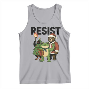 Portland Frog Protest Frogs Together Strong Tank Top Funny Holiday Gift TS12 Athletic Heather Print Your Wear