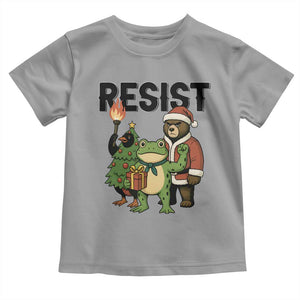Portland Frog Protest Frogs Together Strong Toddler T Shirt Funny Holiday Gift TS12 Sport Gray Print Your Wear