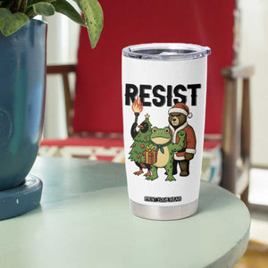 Portland Frog Protest Frogs Together Strong Tumbler Cup Funny Holiday Gift TS12 Print Your Wear