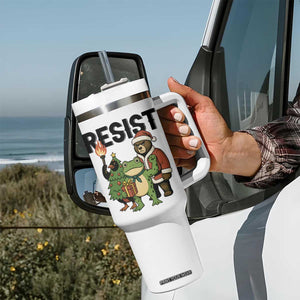 Portland Frog Protest Frogs Together Strong Tumbler With Handle Funny Holiday Gift TS12 Print Your Wear