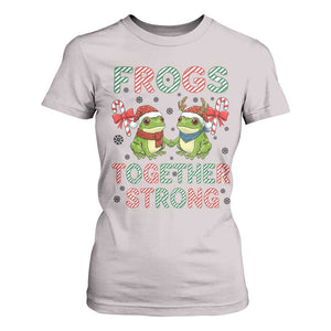 Frogs Together Strong T Shirt For Women Funny Portland Christmas Resist Gift TS12 Ice Gray Print Your Wear
