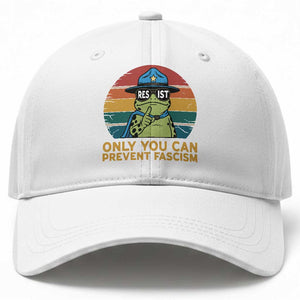 Only You Can Prevent Fascism Baseball Cap Funny Portland Frog Protest Gift TS12 Print Your Wear