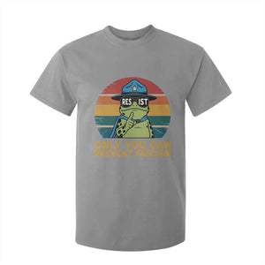 Only You Can Prevent Fascism T Shirt For Kid Funny Portland Frog Protest Gift TS12 Sport Gray Print Your Wear