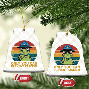 Only You Can Prevent Fascism Ceramic Ornament Funny Portland Frog Protest Gift TS12 Print Your Wear