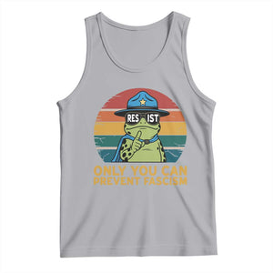 Only You Can Prevent Fascism Tank Top Funny Portland Frog Protest Gift TS12 Athletic Heather Print Your Wear
