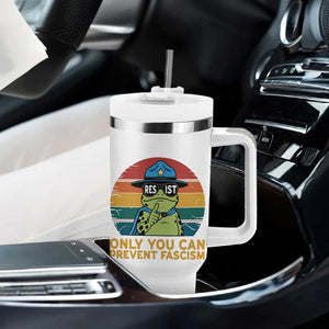 Only You Can Prevent Fascism Tumbler With Handle Funny Portland Frog Protest Gift TS12 Print Your Wear