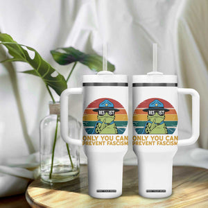 Only You Can Prevent Fascism Tumbler With Handle Funny Portland Frog Protest Gift TS12 Print Your Wear