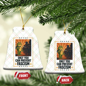 Funny Portland Frog Protest Ceramic Ornament Only You Can Prevent Fascism Gift TS12 Print Your Wear