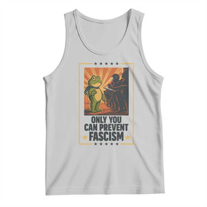 Funny Portland Frog Protest Tank Top Only You Can Prevent Fascism Gift TS12 Ash Print Your Wear