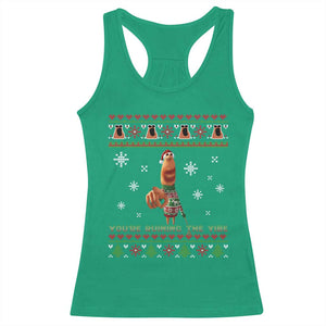 Funny Marcus The Worm You Are Ruining The Vibe Racerback Tank Top Ugly Christmas Gift TS12 Irish Green Print Your Wear