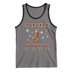 Funny Marcus The Worm You Are Ruining The Vibe Tank Top Ugly Christmas Gift TS12 Deep Heather Black Print Your Wear