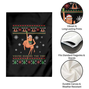 You Are Ruining The Vibe Garden Flag Ugly Christmas Marcus The Worm Meme Gift TS12 Print Your Wear