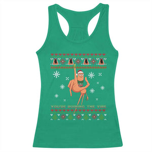 You Are Ruining The Vibe Racerback Tank Top Ugly Christmas Marcus The Worm Meme Gift TS12 Irish Green Print Your Wear