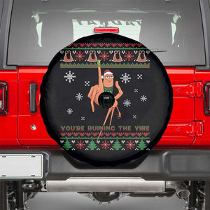 You Are Ruining The Vibe Spare Tire Cover Ugly Christmas Marcus The Worm Meme Gift TS12 Black Print Your Wear