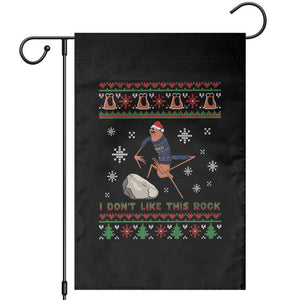 Funny Marcus The Worm Meme Garden Flag I Do Not Like This Rock Ugly Christmas Gift TS12 Black Print Your Wear