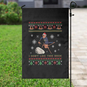 Funny Marcus The Worm Meme Garden Flag I Do Not Like This Rock Ugly Christmas Gift TS12 Print Your Wear