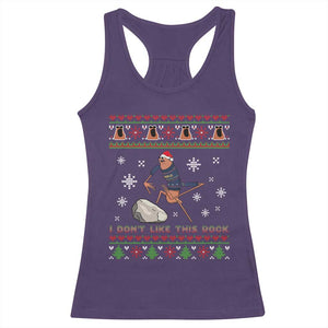 Funny Marcus The Worm Meme Racerback Tank Top I Do Not Like This Rock Ugly Christmas Gift TS12 Purple Print Your Wear