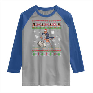 Funny Marcus The Worm Meme Raglan Shirt I Do Not Like This Rock Ugly Christmas Gift TS12 Sport Gray Royal Print Your Wear