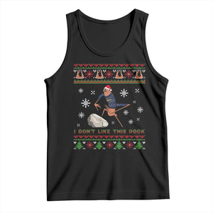 Funny Marcus The Worm Meme Tank Top I Do Not Like This Rock Ugly Christmas Gift TS12 Black Print Your Wear
