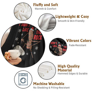 I Do Not Like This Rock Throw Blanket Christmas Marcus The Worm Meme Gift TS12 Print Your Wear