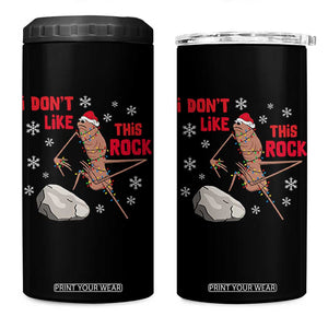 I Do Not Like This Rock 4 in 1 Can Cooler Tumbler Christmas Marcus The Worm Meme Gift - Print Your Wear