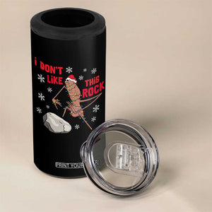I Do Not Like This Rock 4 in 1 Can Cooler Tumbler Christmas Marcus The Worm Meme Gift - Print Your Wear