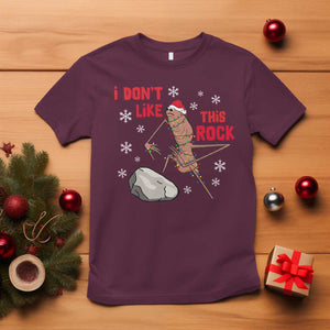 I Do Not Like This Rock T Shirt Christmas Marcus The Worm Meme Gift TS12 Maroon Print Your Wear