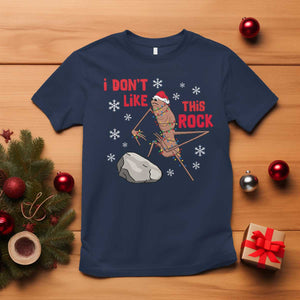 I Do Not Like This Rock T Shirt Christmas Marcus The Worm Meme Gift TS12 Navy Print Your Wear