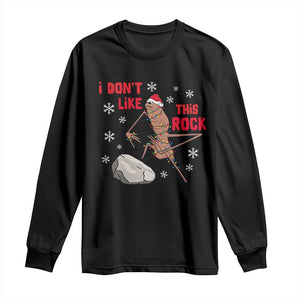 I Do Not Like This Rock Long Sleeve Shirt Christmas Marcus The Worm Meme Gift TS12 Black Print Your Wear