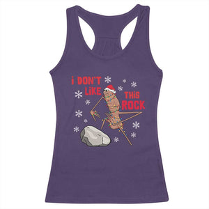 I Do Not Like This Rock Racerback Tank Top Christmas Marcus The Worm Meme Gift TS12 Purple Print Your Wear