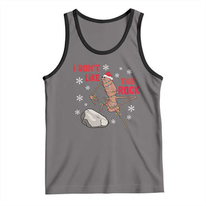 I Do Not Like This Rock Tank Top Christmas Marcus The Worm Meme Gift TS12 Deep Heather Black Print Your Wear