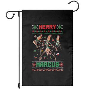 Funny Merry Marcus Garden Flag Ugly Christmas Marcus The Worm Meme Gift TS12 Black Print Your Wear