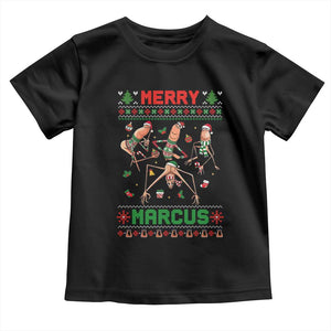 Funny Merry Marcus Toddler T Shirt Ugly Christmas Marcus The Worm Meme Gift TS12 Black Print Your Wear