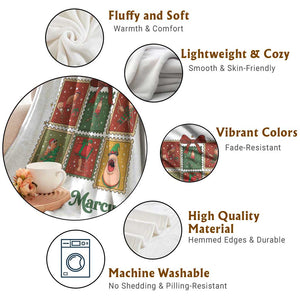 Christmas Marcus The Worm Meme Throw Blanket Funny Merry Marcus Gift TS12 Print Your Wear