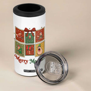 Christmas Marcus The Worm Meme 4 in 1 Can Cooler Tumbler Funny Merry Marcus Gift - Print Your Wear