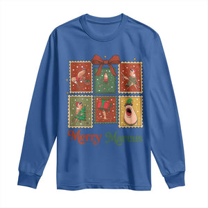 Christmas Marcus The Worm Meme Long Sleeve Shirt Funny Merry Marcus Gift TS12 Royal Blue Print Your Wear