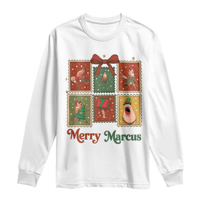 Christmas Marcus The Worm Meme Long Sleeve Shirt Funny Merry Marcus Gift TS12 White Print Your Wear