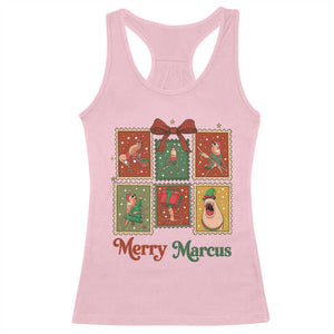 Christmas Marcus The Worm Meme Racerback Tank Top Funny Merry Marcus Gift TS12 Light Pink Print Your Wear