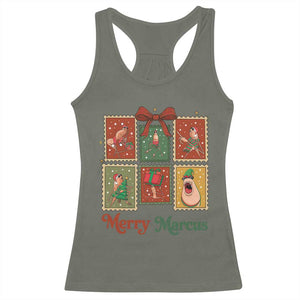Christmas Marcus The Worm Meme Racerback Tank Top Funny Merry Marcus Gift TS12 Military Green Print Your Wear