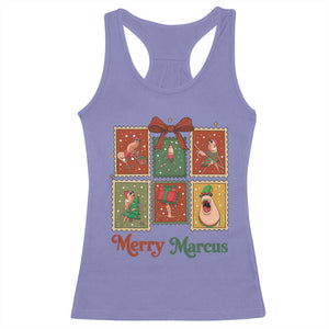 Christmas Marcus The Worm Meme Racerback Tank Top Funny Merry Marcus Gift TS12 Violet Print Your Wear
