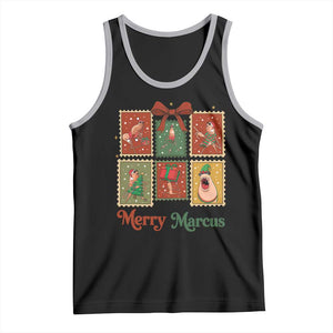 Christmas Marcus The Worm Meme Tank Top Funny Merry Marcus Gift TS12 Black Athletic Heather Print Your Wear
