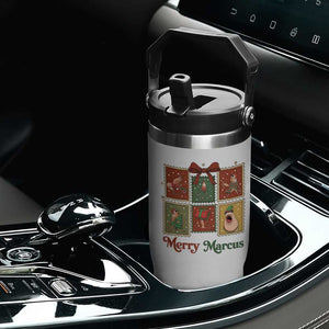 Christmas Marcus The Worm Meme Flip Straw Tumbler Funny Merry Marcus Gift TS12 Print Your Wear