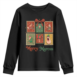 Christmas Marcus The Worm Meme Youth Sweatshirt Funny Merry Marcus Gift TS12 Black Print Your Wear