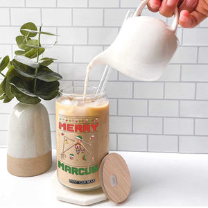 Marcus The Worm Meme Merry Marcus Glass Can Funny Ugly Christmas Gift - Print Your Wear