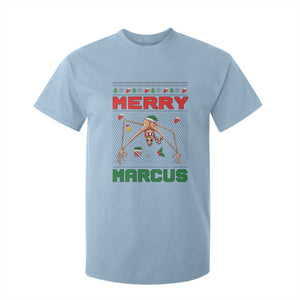 Marcus The Worm Meme Merry Marcus T Shirt For Kid Funny Ugly Christmas Gift TS12 Light Blue Print Your Wear