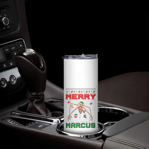 Marcus The Worm Meme Merry Marcus Skinny Tumbler Funny Ugly Christmas Gift TS12 Print Your Wear