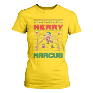Marcus The Worm Meme Merry Marcus T Shirt For Women Funny Ugly Christmas Gift TS12 Daisy Print Your Wear