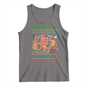 Marcus Says Six Seven Tank Top Funny Ugly Christmas Meme Gift TS12 Deep Heather Print Your Wear